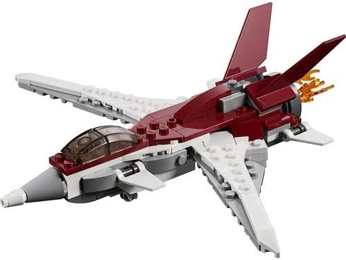 LEGO 31086 Creator Flugzeug der Zukunft, Raumschiff der Zukunft oder Roboter der Zukunft, 3-in-1 Bau