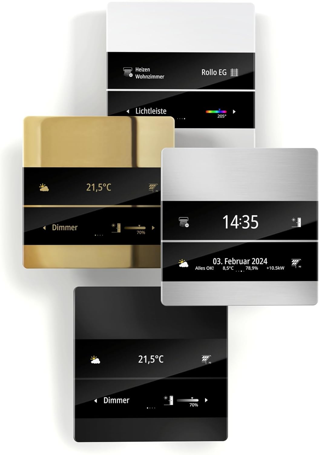 MeTa² KNX Standard Raumcontroller (Gold), Gold