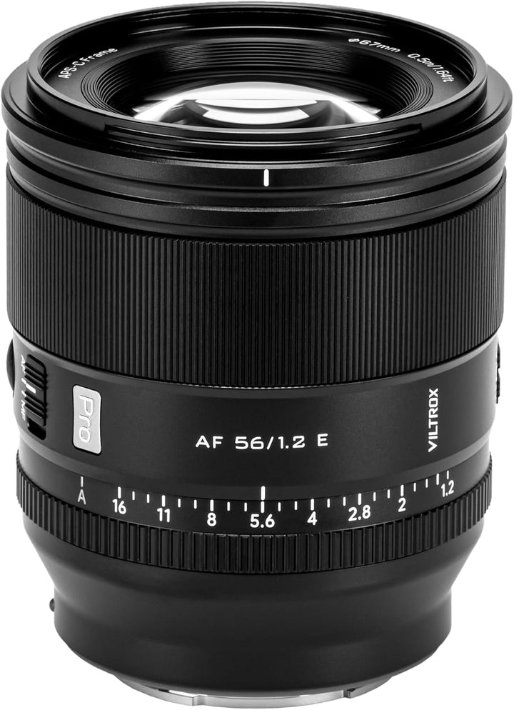 VILTROX 56mm F1.2 Pro E,AF 56mm f1.2 E Mount Objektiv für Sony,Autofokus APS-C Objektiv für Sony a7S
