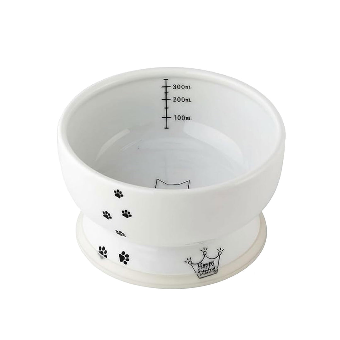Necoichi Erhöhter Katzen-Wassernapf, Katze, weiss, 0,427 kg Katze Normal, Katze Normal
