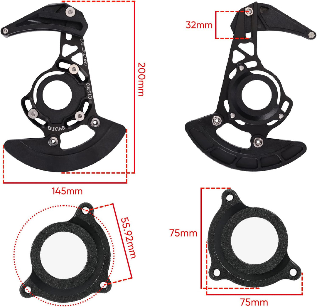 BESNIN Kettenführung ISCG-05 Mountainbike Kettenführung Bike MTB Kettenführung für 1x System ISCG-03