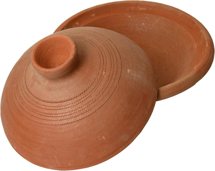 Simandra Tajine I Tontopf zum Garen I unlasierter Schmortopf I 24 cm Durchmesser