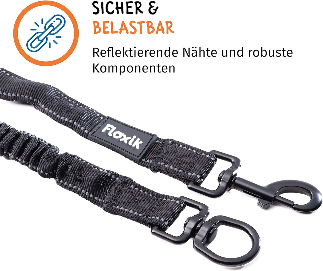 Floxik Ruckdämpfer Hund gross | stark | Elastische, robuste Leinenverlängerung für Jede Hundeleine -