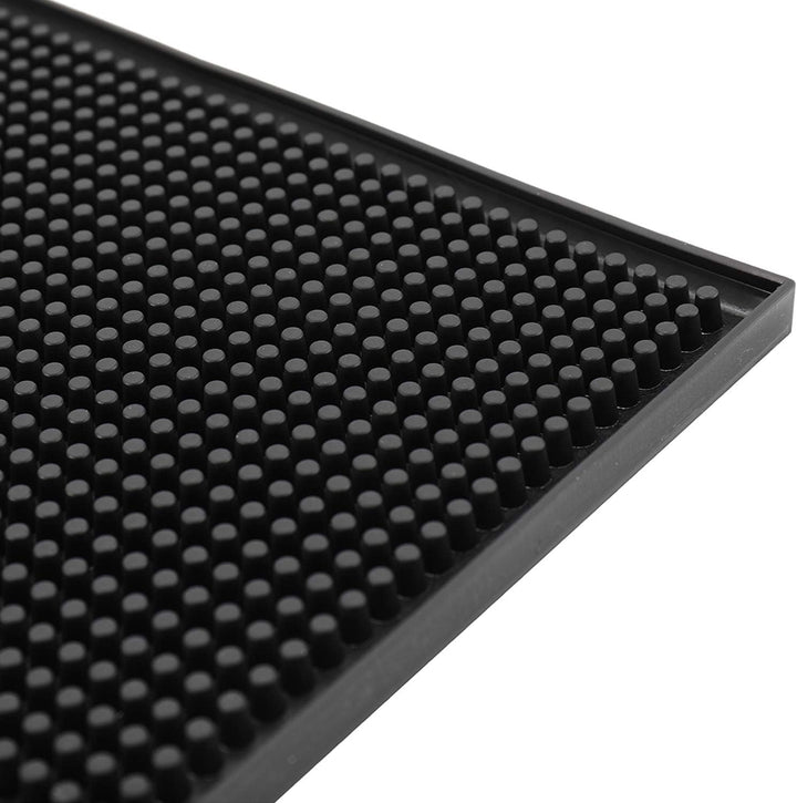 Homtone 3 Stück Gummi Überlaufmatte Wasserdicht Schwarze Rutschfeste Gummi Bar Matten Bar Service Sp