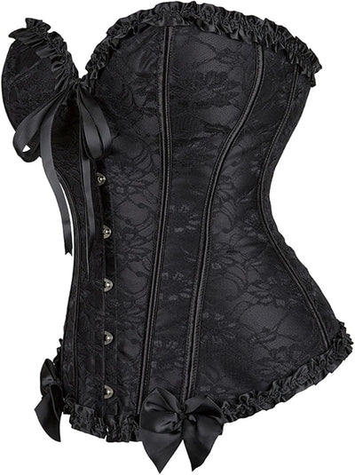 Generisch Corset Top Damen Wikinger Kostüm Damen Mittelalter Leder Top Abnehmen Piratenkostüm Damen