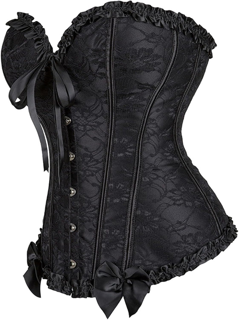 Generisch Corset Top Damen Wikinger Kostüm Damen Mittelalter Leder Top Abnehmen Piratenkostüm Damen