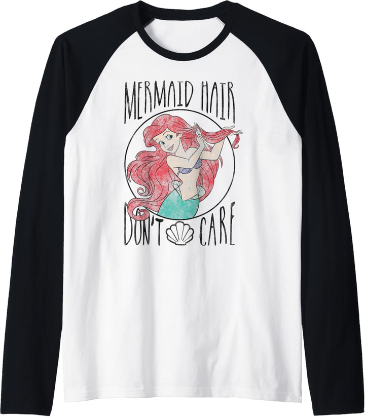 Disney Little Mermaid Hair Don't Care Raglan