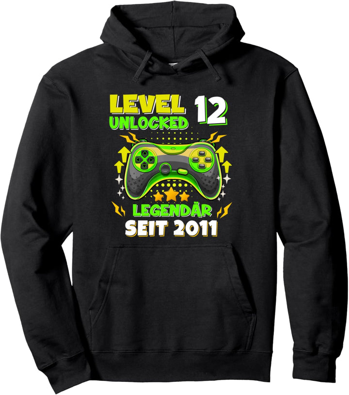 Level 12 Jahre Geburtstagsshirt junge Gamer 2011 Geburtstag Pullover Hoodie