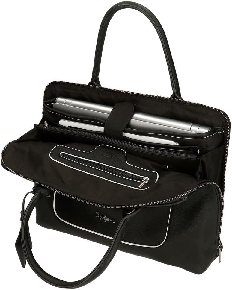 Pepe Jeans Damen Jeny Gepäck- Messenger Bag Einheitsgrösse Schwarz, Einheitsgrösse Schwarz