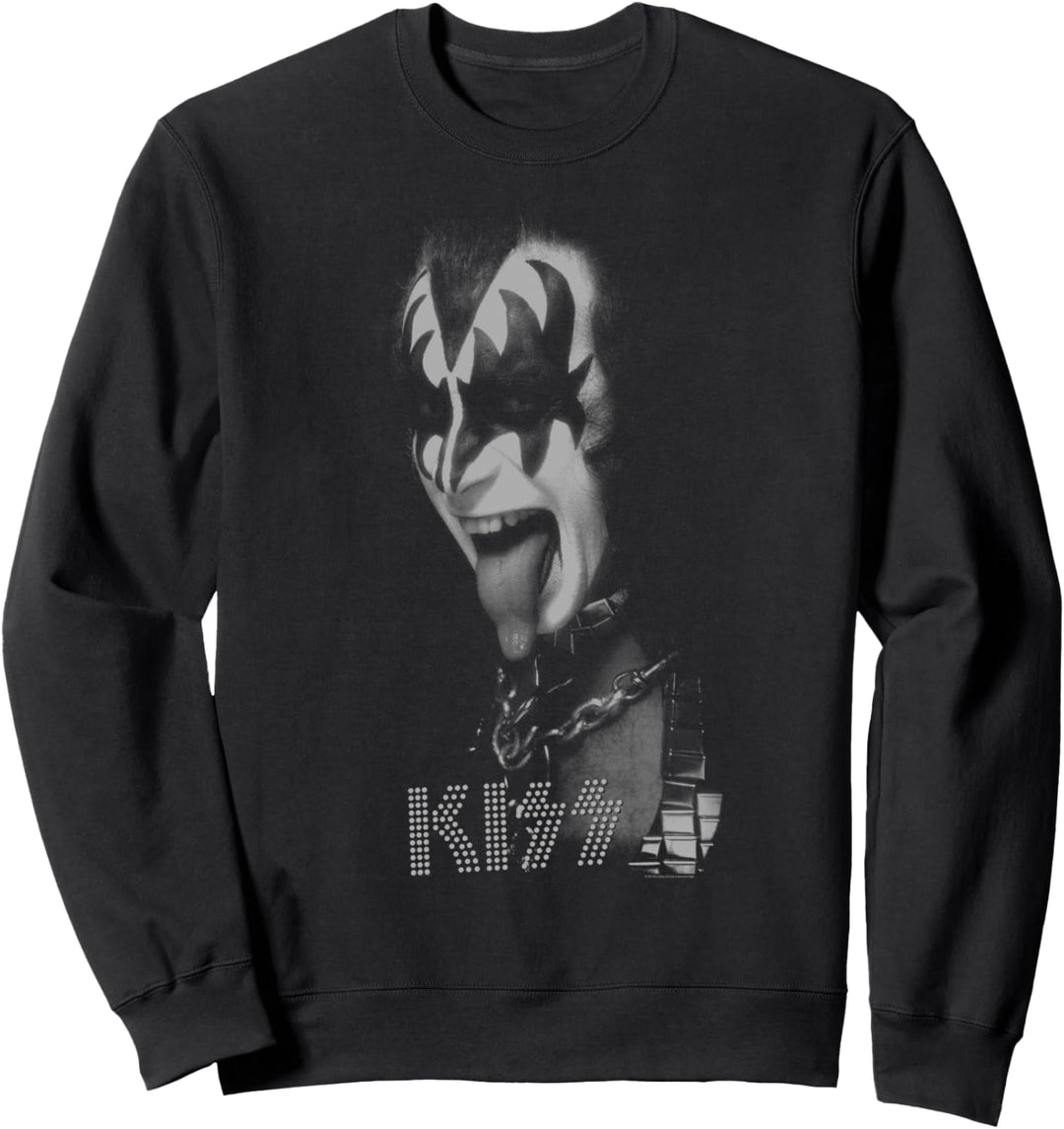 KISS - Gene Schwarz-Weiss Sweatshirt