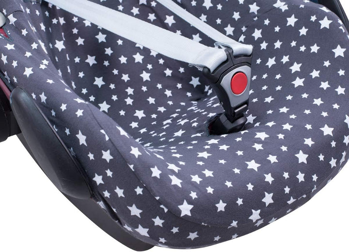JYOKO KIDS Baumwollbezug für Autositz kompatibel mit Pebble Maxi Cosi, Bebe Confort (Winter Sky) Win