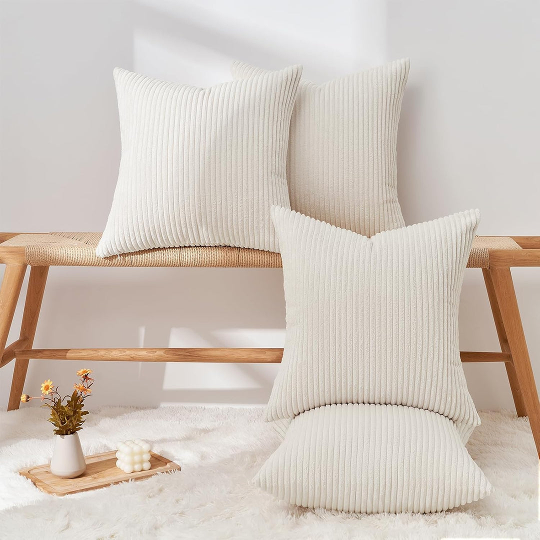 Topfinel 4er Set Samt Kissenbezug Kissenhülle Kopfkissenbezug Dekorative Dekokissen Couchkissen Deko