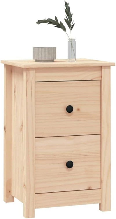 FIRBNUS Bedside Table Nachtkonsole Beistelltisch mit Stauraum Night Stand Nachttisch 40x35x61,5 cm M