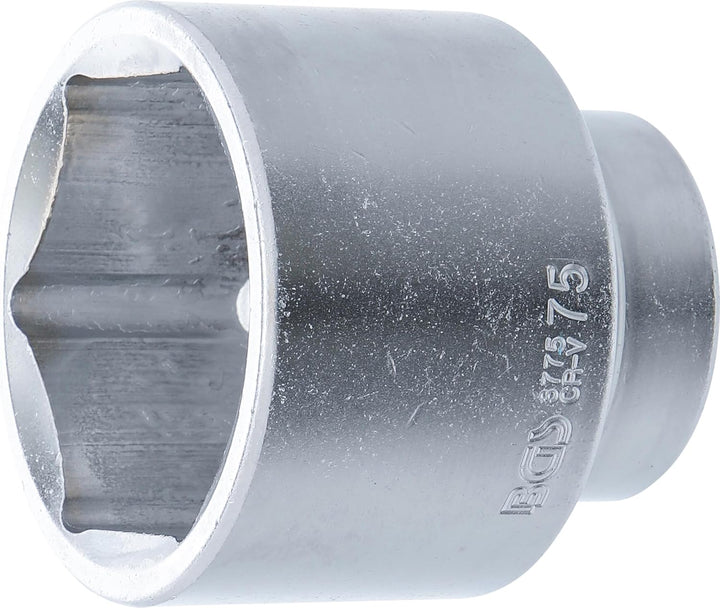 BGS 3775 | Steckschlüssel-Einsatz Sechskant | 25 mm (1") | SW 75 mm Schlüsselweite: 75 mm, Schlüssel
