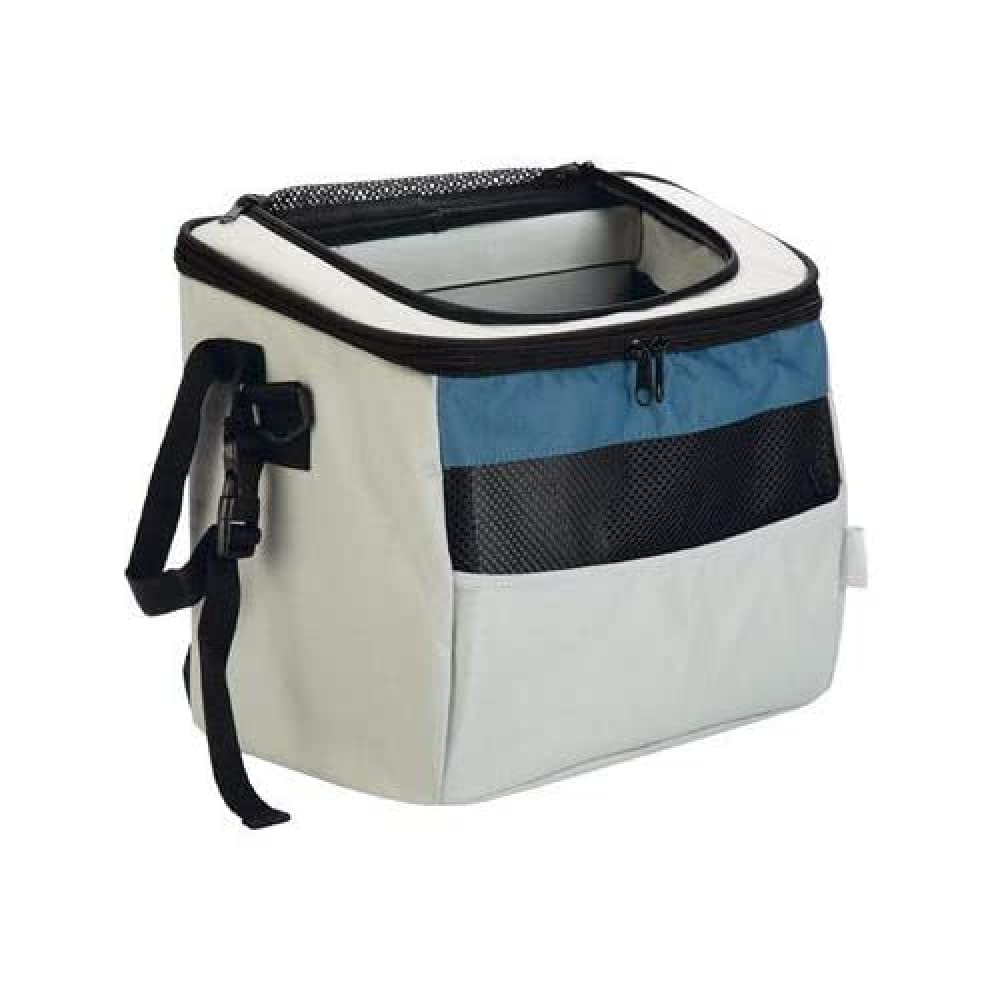 Beeztees K&Bz Fahrradkorb Xoex Nylon, grau/blau, 37 x 23 x 30 cm, 2000 g