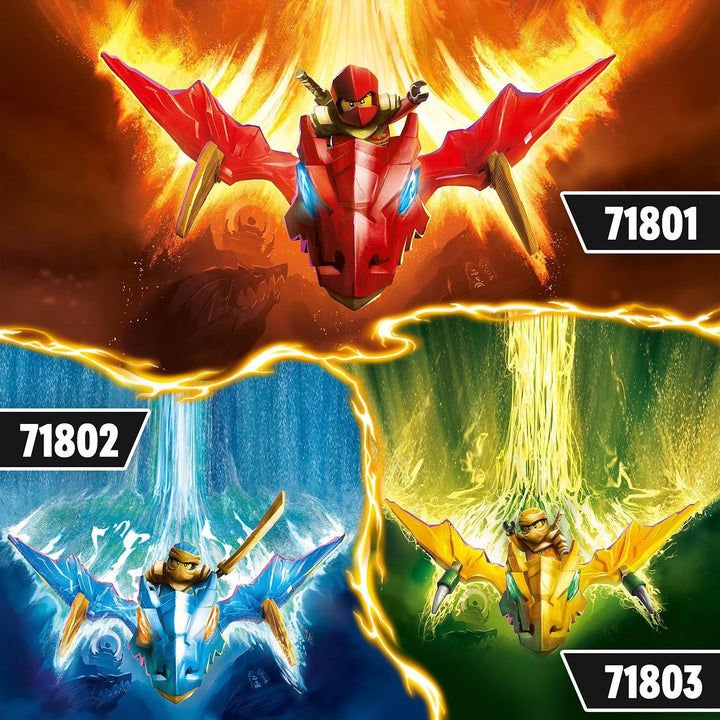LEGO NINJAGO Kais Drachengleiter, Ninja-Set mit Drachen-Spielzeug und Figuren inkl. Kai-Minifigur mi