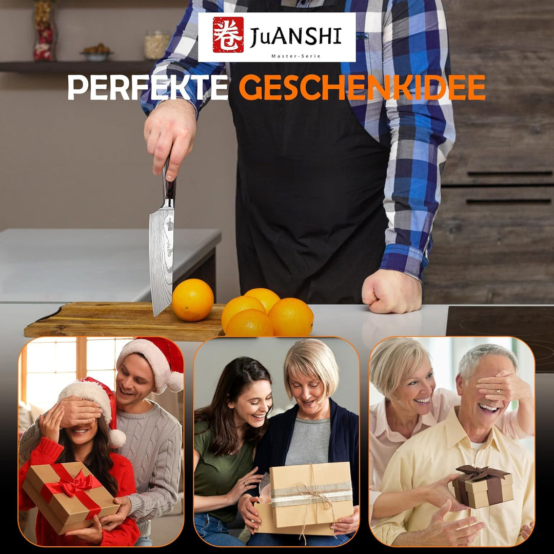 JUANSHI® Chopper 20,5 cm Klingenlänge Tranchiermesser Scharfes Kiritsuke-Messer Scharfes Fleisch-Gem