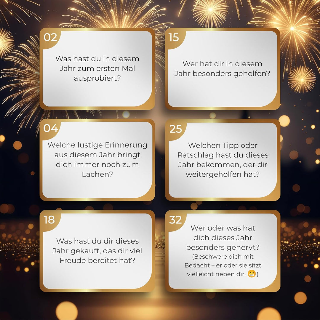 BEST OF THE YEAR DAS SILVESTER-SPIEL - Jahres-Highlights Wieder erleben - Geschenkidee, Partyspiele,