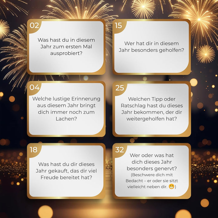 BEST OF THE YEAR DAS SILVESTER-SPIEL - Jahres-Highlights Wieder erleben - Geschenkidee, Partyspiele,