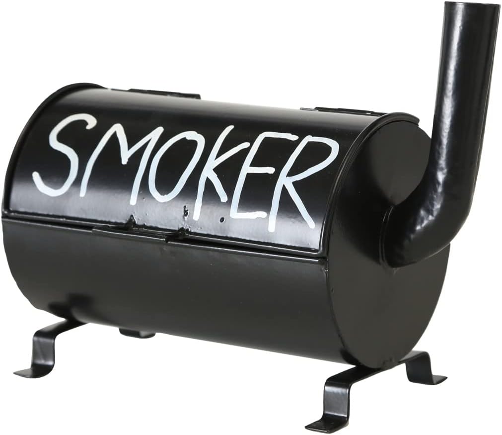 Boltze Aschenbecher Smoker (Sturmaschenbecher aus Metall, 20x10 cm, Geschenkidee für Raucher, Farbe