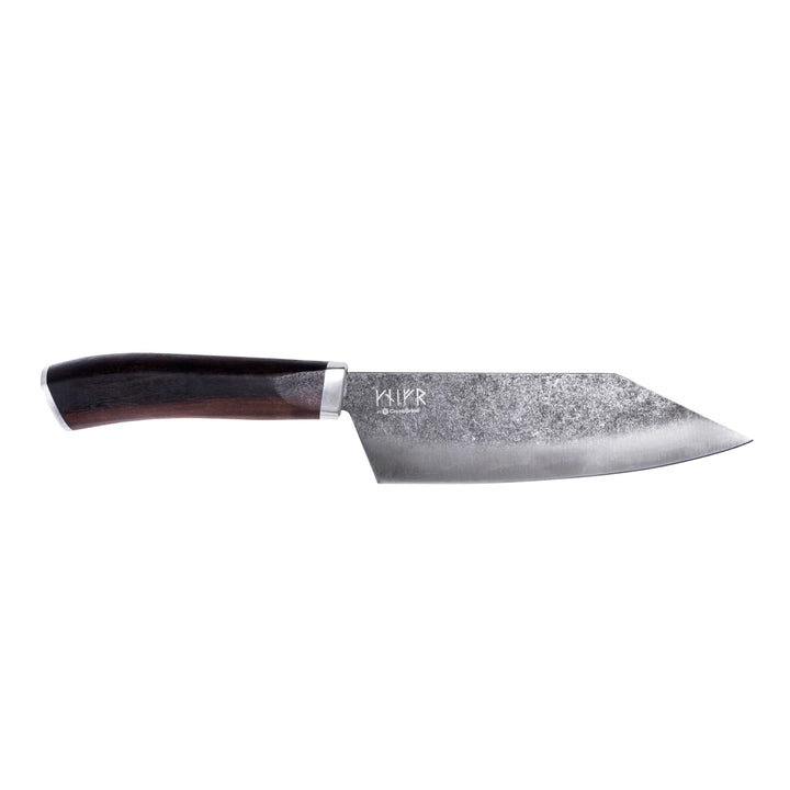 Crushgrind VIKING Skjald's Messer 11 cm | Küchenmesser aus Edelstahl mit Holzgriff | Zum Schneiden,