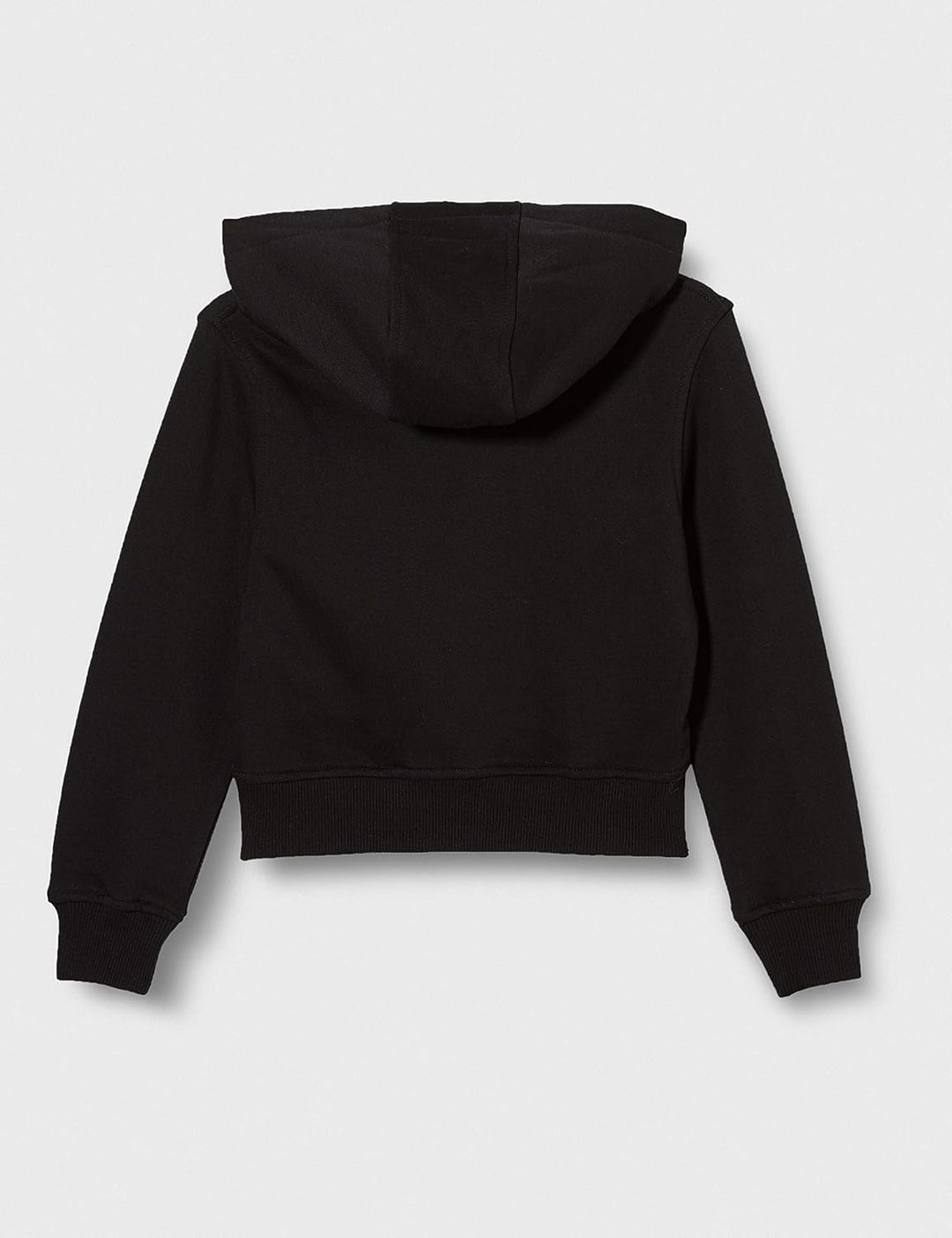 Build Your Brand Mädchen By113-girls Cropped Sweat Hoody Hooded Sweatshirt (1er Pack) 158-164 Schwar