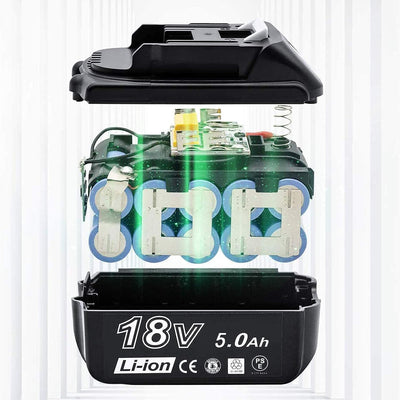 18V 5.0Ah Li-ion Ersatzakku für Makita BL1850 Werkzeugakkus 18V Li-ion Akku 5000mAh Kompatibel BL186