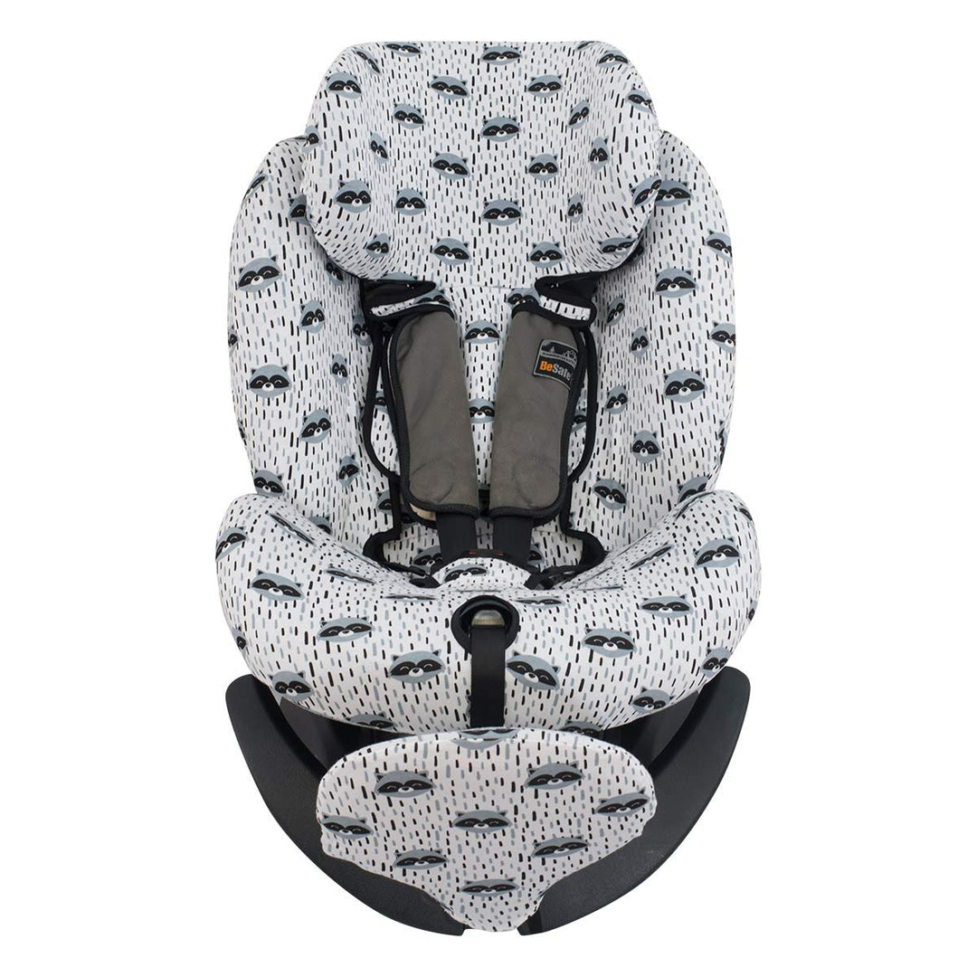 JYOKO KIDS Bezug für Autositze kompatibel mit Besafe Izi Plus (Raccoon), Raccoon