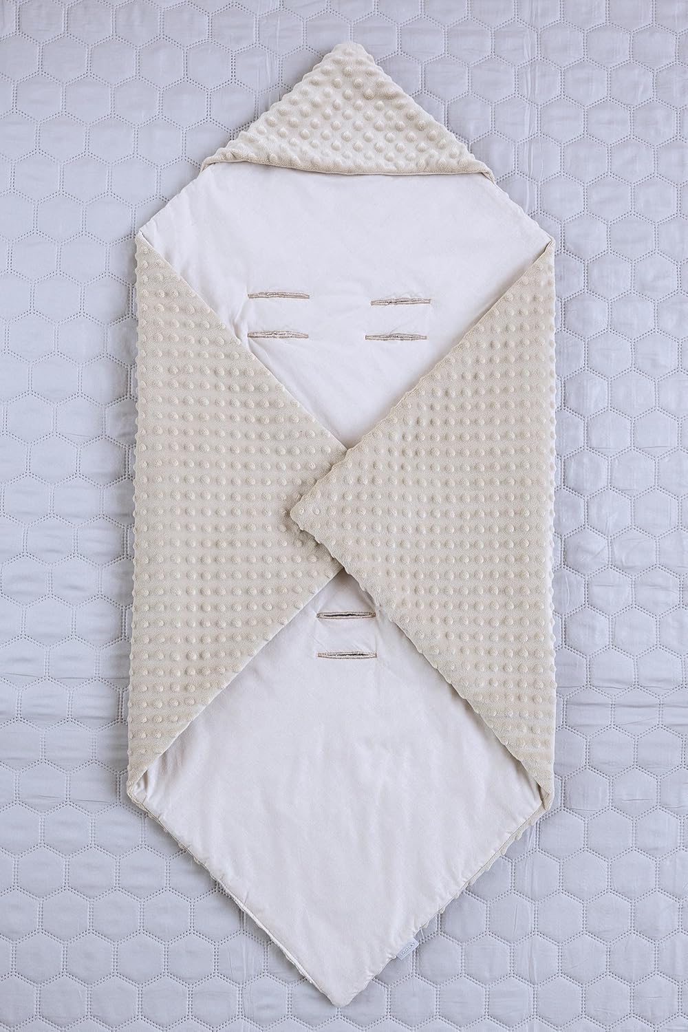 LOOLAY Einschlagdecke Babyschale - Babydecke Autositz 90x90 cm - Fusssack für Autositz Ganzjahresdec