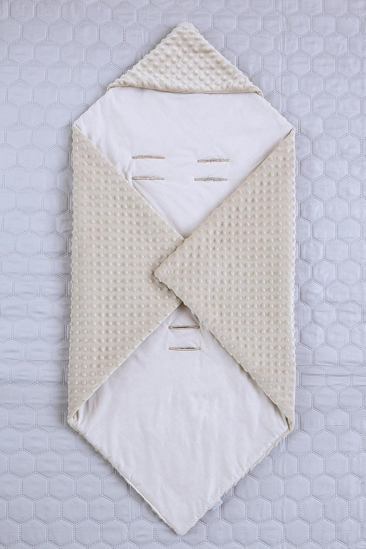 LOOLAY Einschlagdecke Babyschale - Babydecke Autositz 90x90 cm - Fusssack für Autositz Ganzjahresdec