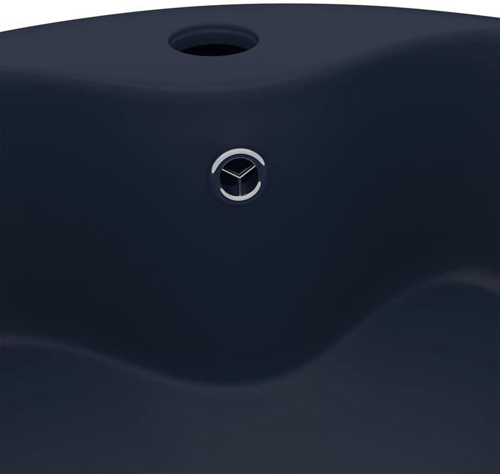 vidaXL Luxus Waschbecken mit Überlauf Waschschale Aufsatzwaschbecken Waschtisch Waschplatz Handwasch