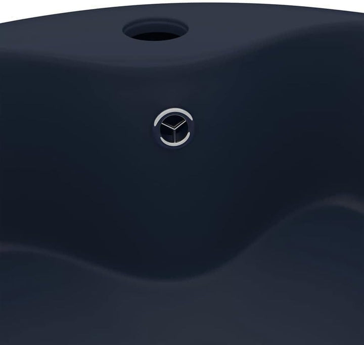 vidaXL Luxus Waschbecken mit Überlauf Waschschale Aufsatzwaschbecken Waschtisch Waschplatz Handwasch