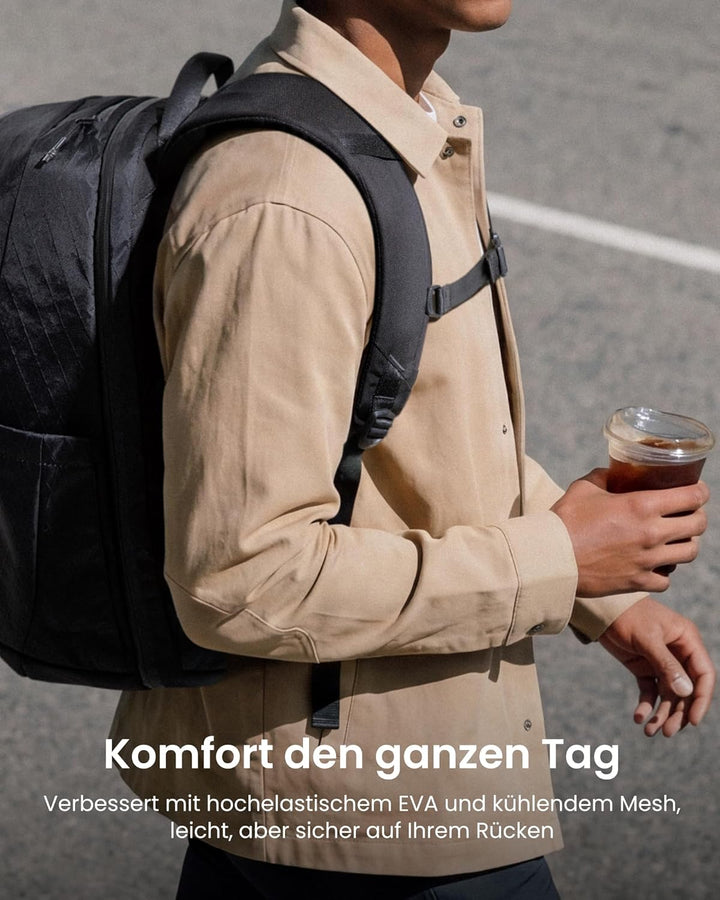 tomtoc Laptop Rucksack 26L, Business Rucksack Herren Damen mit Laptopfach für 15,6-16 Zoll Notebook,