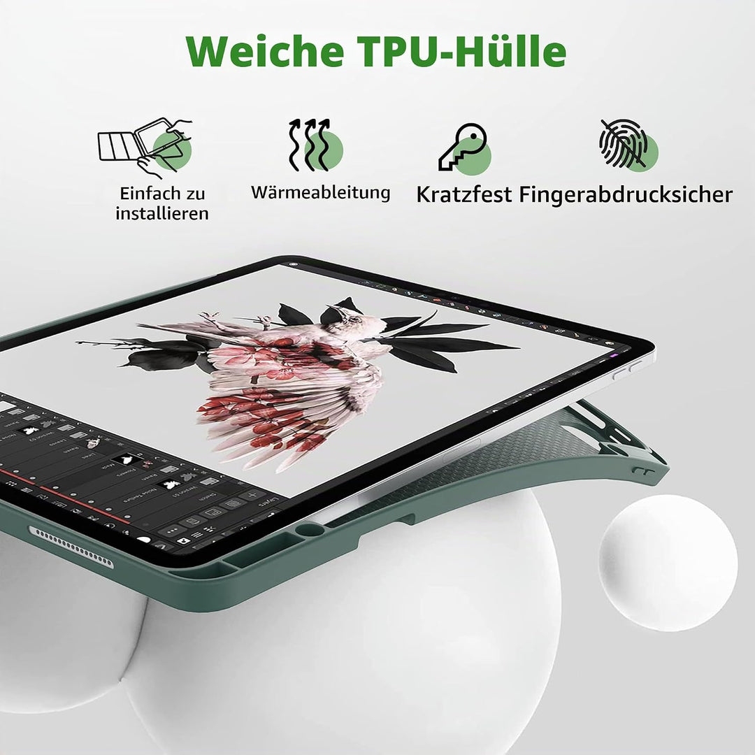EasyAcc Hülle Kompatibel mit iPad Pro 12.9 Zoll 6./5./4./3 Generation (Modell 2022/2021/2020/2018) m