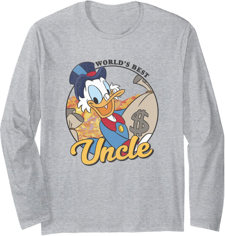 Disney DuckTales Scrooge McDuck World's Best Uncle Langarmshirt