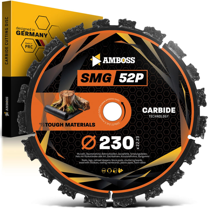 Amboss Trennscheibe Ø230 x 22.2 mm (Für Wurzeln, Asphalt, Hartgummi etc.) - Galvanisiert Ø 230 mm x