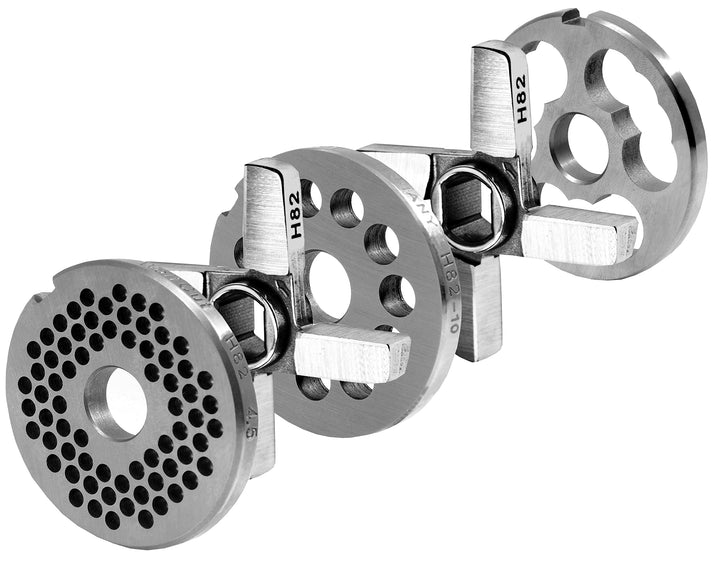 Wolfcut H82 Lochscheibensatz 4,5MM +10MM Bohrung + 2 Kreuzmesser und 1 Vorschneider System Unger Wer