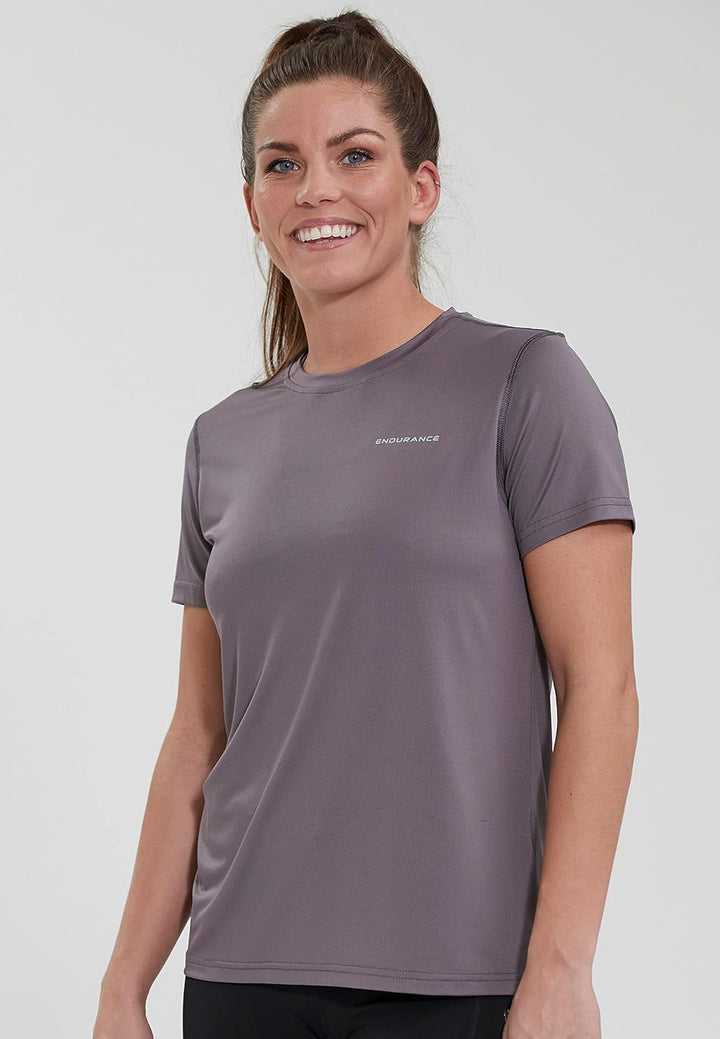 Endurance Damen Yonan Performance T-Shirt 36 1117 Shark, 36 1117 Shark