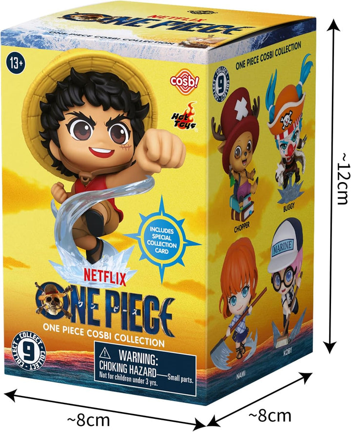 Yume 15692 - One Piece Cosbi Collection, Blind Box mit 1 von 9 Mini Figuren, Sammelfigur mit Sammelk
