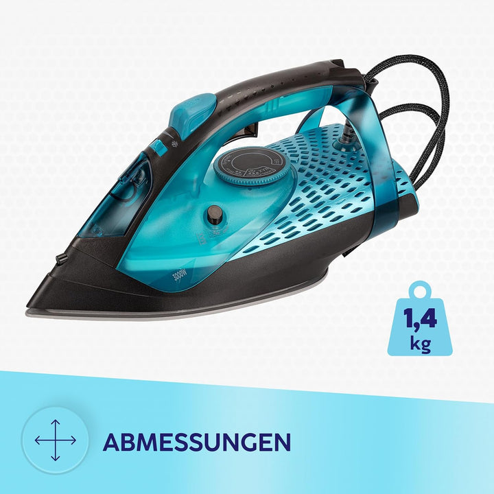 MPM Dampfbügeleisen mit Abschaltautomatik 3500W - Bügeleisen mit Vertikaldampf, Dauerdampf 35g/min -