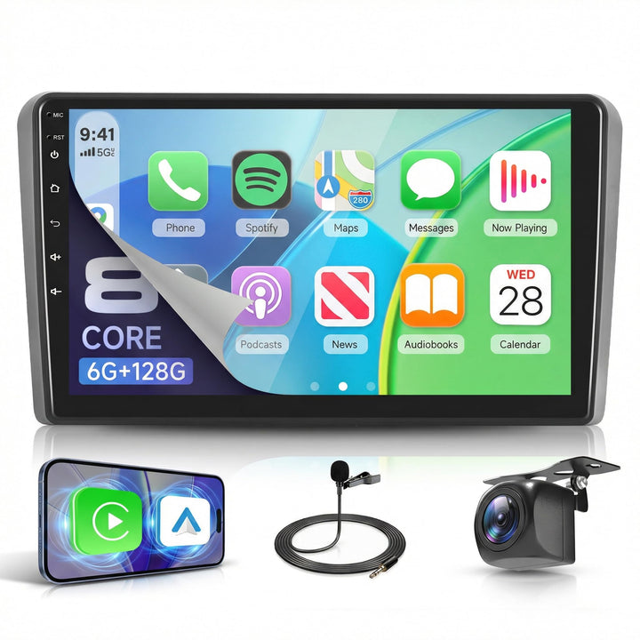 Rimoody 8 Core 6G+128G Autoradio Android für Audi A3 S3 RS3 8P 8VS 8PA 2003-2012 mit Carplay Wireles