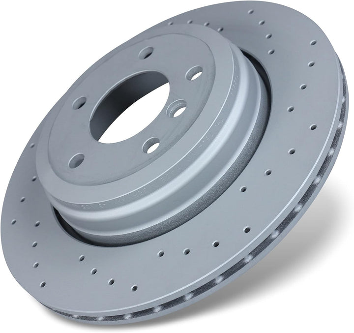 ZIMMERMANN Bremsenset Hinterachse inkl. Bremsscheiben Gelocht Ø 320 mm Belüftet + Bremsbeläge hinten