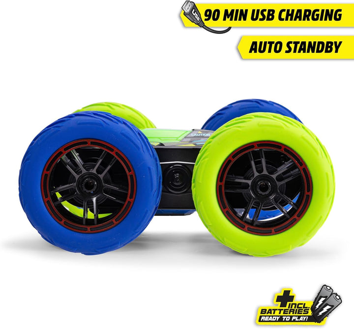 Dickie Toys - RC Auto Cyber Flip (22 cm) - ferngesteuertes Auto ab 6 Jahre mit 360°-Stunts und Licht