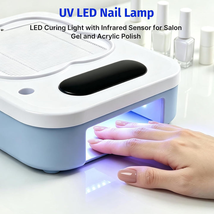 3 in 1 Nagelfräser mit Staubabsaugung und UV Nagellampe