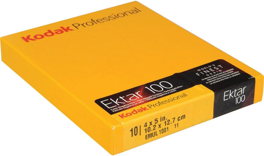 Kodak 158 7484 Professional Ektar Color Negativ Film ISO 100, 4 x 5 Zoll, 10 Blatt (gelb)