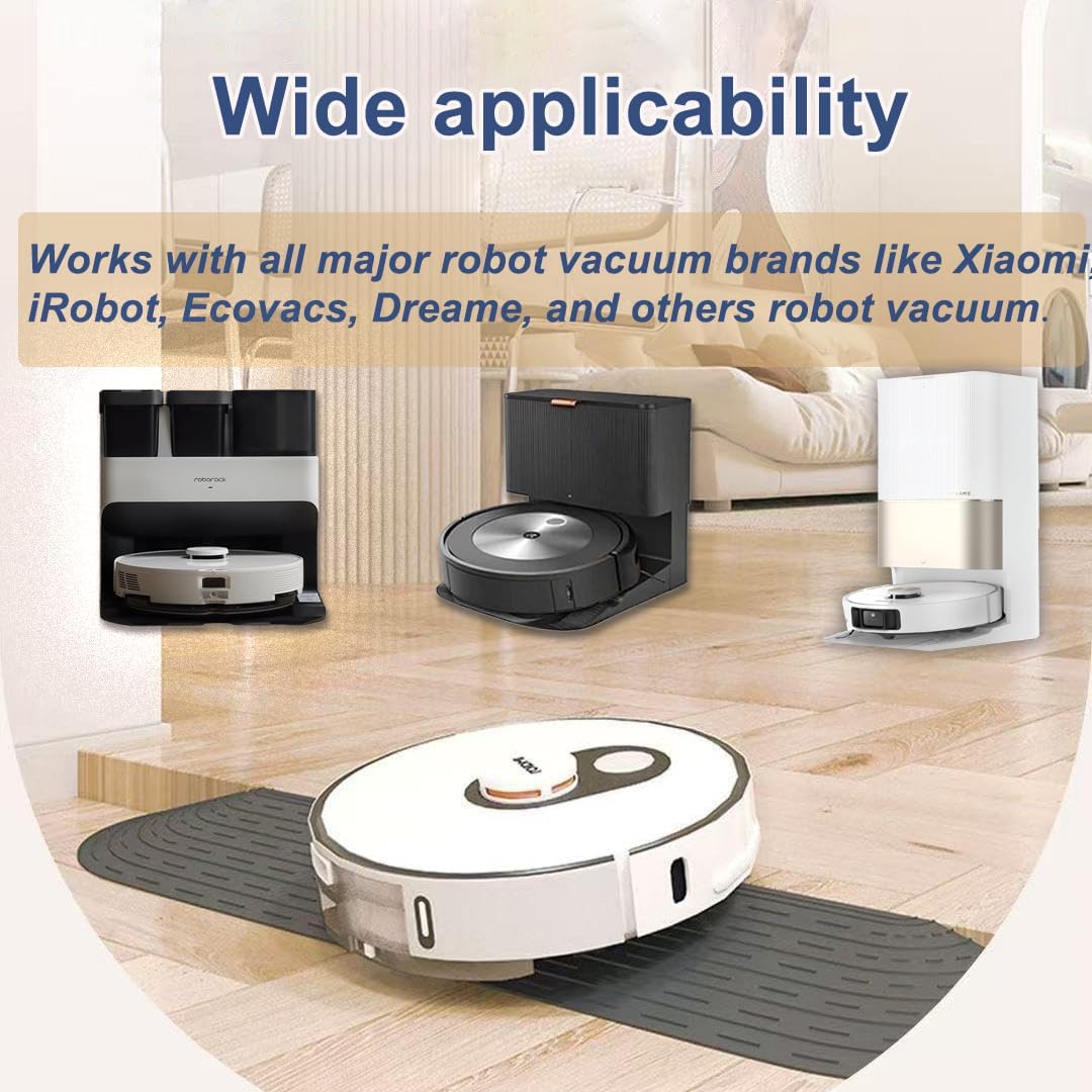 HIYOUNG Höhe 3CM Schwellenrampe für universal staubsaugerroboter,Türschwellenrampe Saugroboter Zubeh