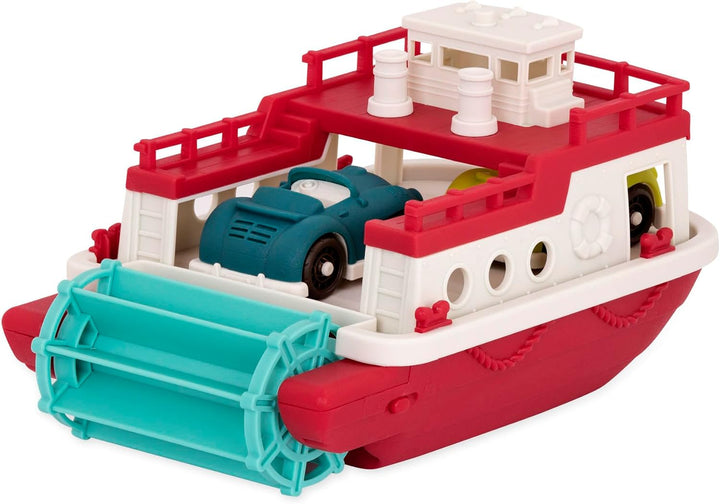 Battat – Fährschiff – Spielzeug-Fährschiff & Autos – 2 Mini-Spielzeugautos – Pretend Play Spielzeug