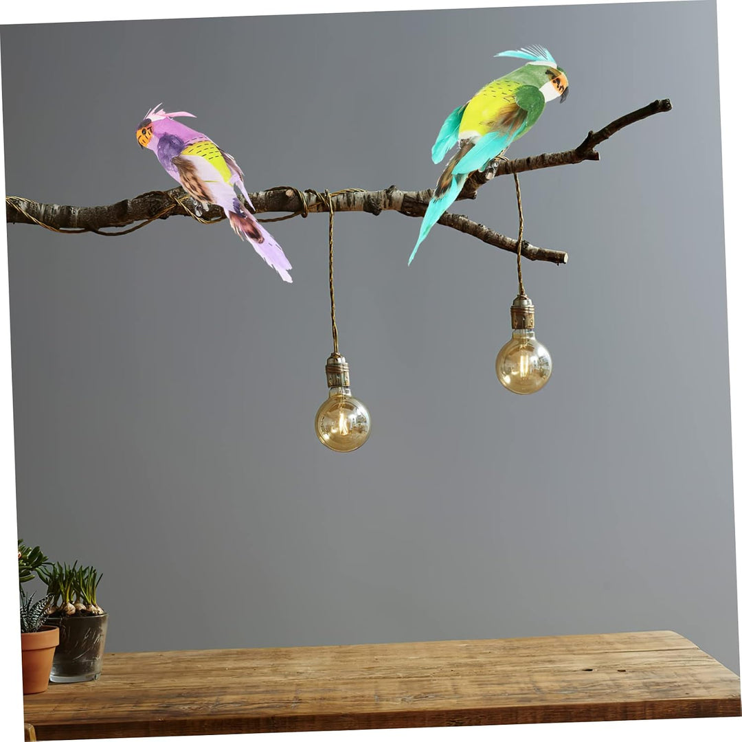 Abaodam Künstliche Vogel Deko Mit Clip 6 Stück Realistische Schaumvögel Für Weihnachtsdeko Garten Ho