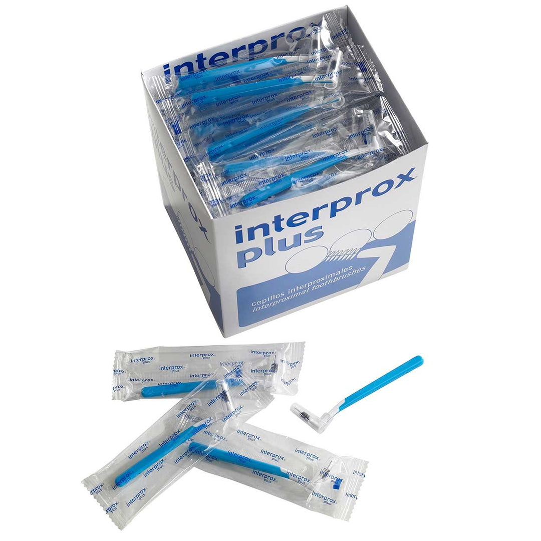 Interprox plus Interdentalbürsten 100er Box (blau conical), Blau Conical