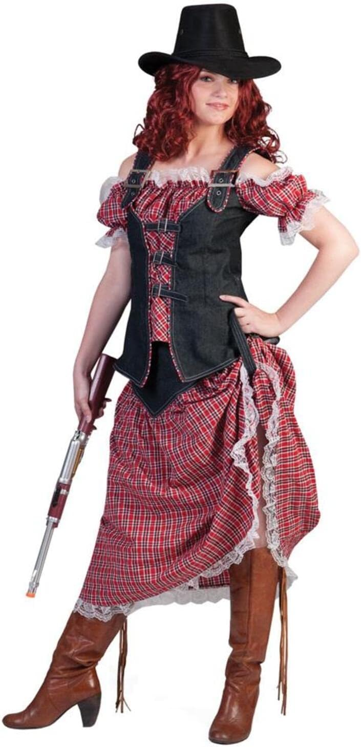 Cowgirl Nathalie Kostüm für Damen Gr. 48 50 - Tolles Wild West Kostüm
